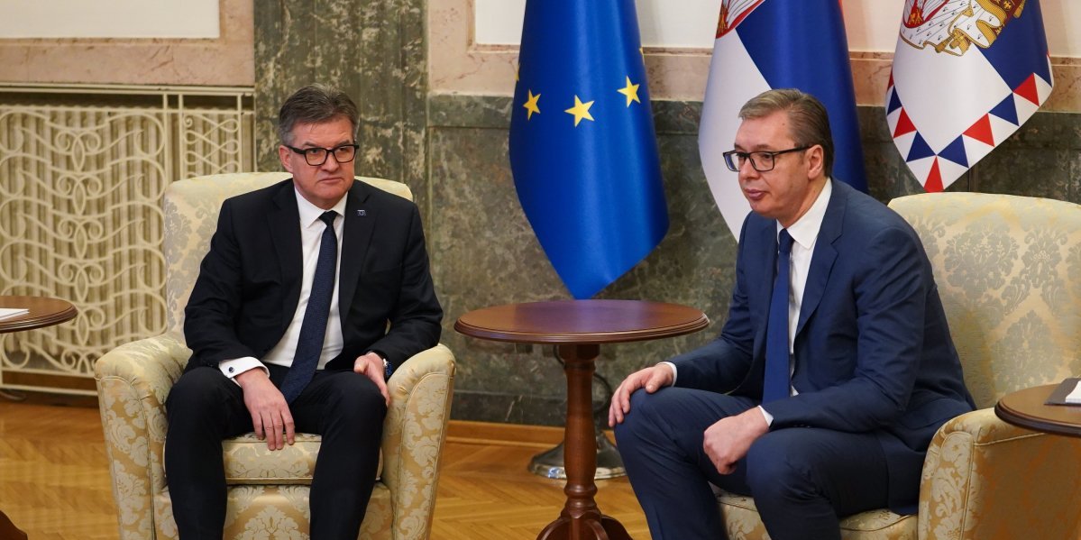 Specijalni izaslanik EU u poseti Beogradu: Predsednik Vučić se sutra sastaje sa Lajčakom