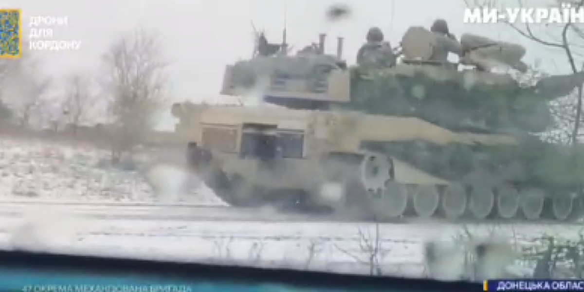 "Abrams" viđen prvi put na frontu! Kijev bacio u grotlo američki tenk (VIDEO)