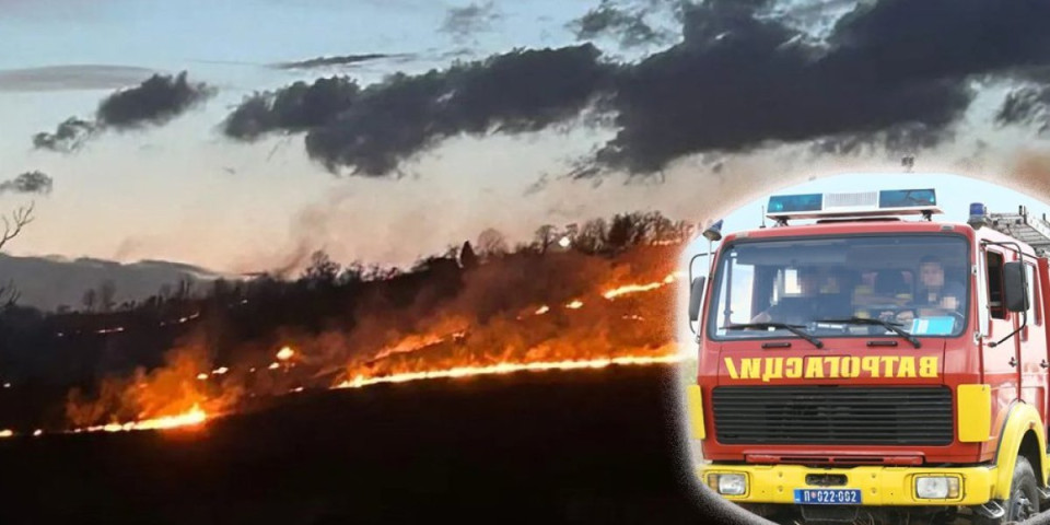 Vatrena stihija se širi duž autoputa! Ogroman požar besni nadomak  Subotice (VIDEO)