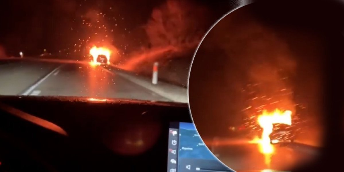 Auto postao buktinja! Izgoreo na putu Paraćin - Zaječar, a u komentarima haos! (VIDEO)