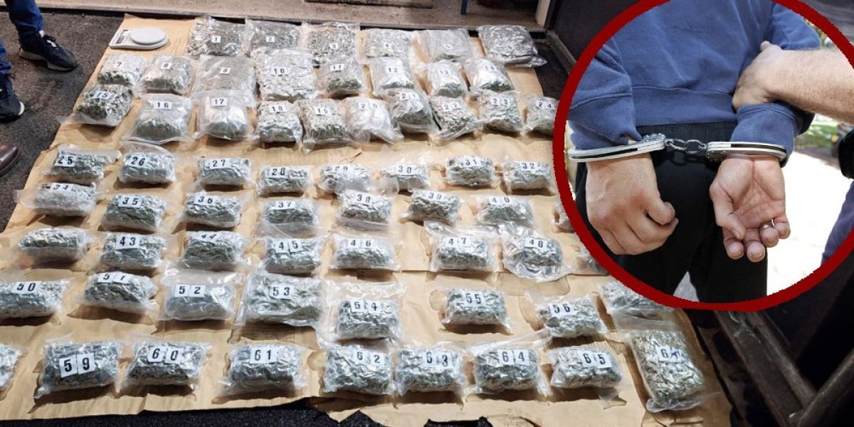 U Sremskoj Mitrovici zaplenjeno više od 4 kilograma marihuane, uhapšen muškarac