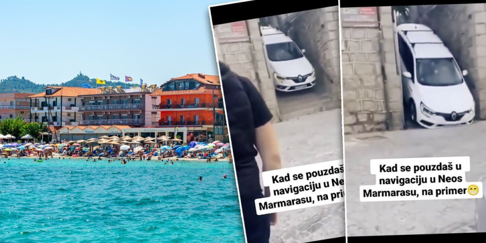 "Ko sve sedi za volanom" Snimak koji je podelio one koji letuju u Grčkoj: Da li je kriva "neposlušna" navigacija ili vozač?!