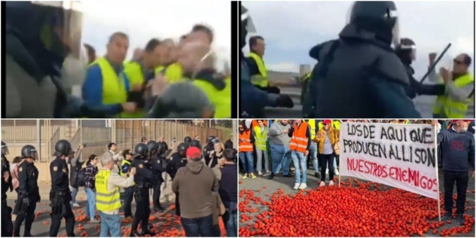 Potpuni haos! Policija pendreči seljake bez milosti, lete gajbe sa čeri paradajzom, gnev kulja na sve strane, čeka se ovaj datum! (VIDEO)