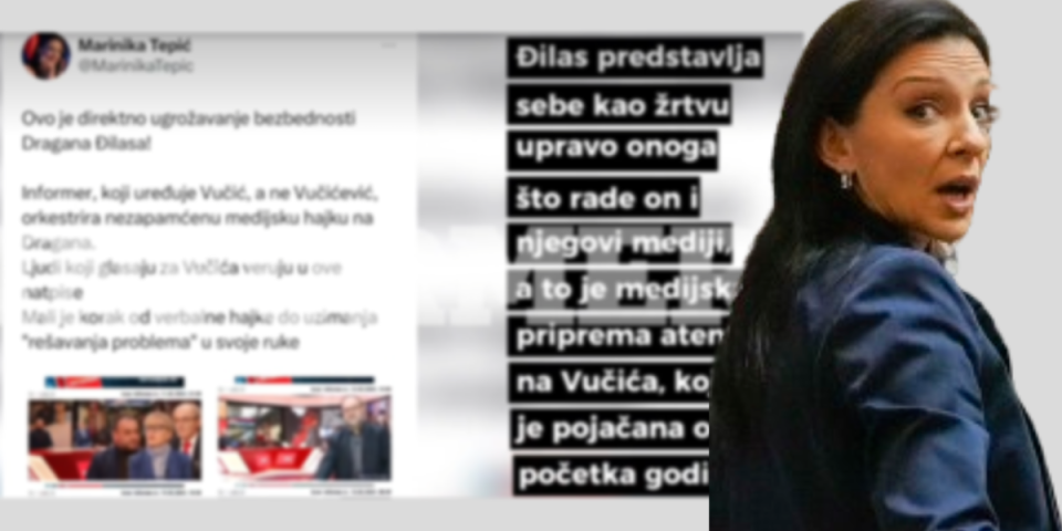 (VIDEO) Beskrajno licemerje Marinike Tepić i njenog gazde: Od Đilasa prave žrtvu, a Vučića napadaju monstruoznim lažima i izmišljotinama!