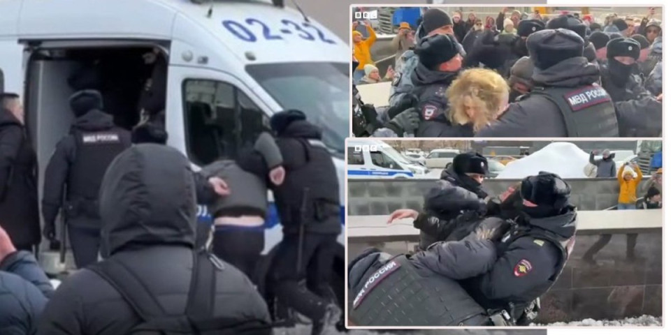 Ruska interventna pohapsila pristalice Navaljnog (VIDEO)