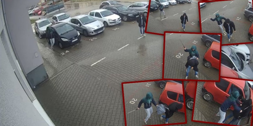 Uznemirujuće! Snimak brutalnog prebijanja u Kragujevcu: Prilazi sa leđa, pa ga palicom udara u glavu (VIDEO)