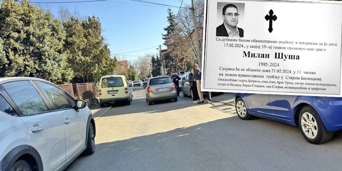 Žena ubijenog Milana Šuše se oprostila od njega: Izrešetan ispred kuće u Zemunu (VIDEO)