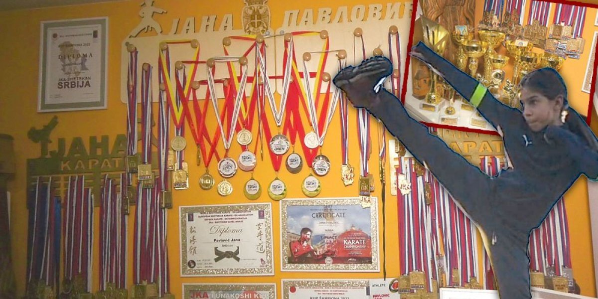 Karate kid Jana sa 200 medalja: Desetogodišnja devojčica iz Kragujevca srpsko je čudo u teškoj borilačkoj veštini!