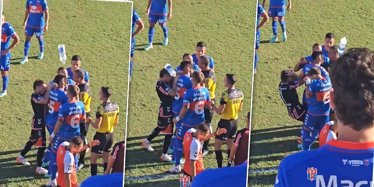 Komična scena u Argentini! Igrač postavio glavu da ga pogodi flaša kako bi prekinuo utakmicu! (VIDEO)