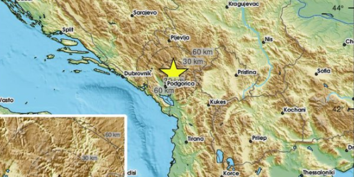 Zemljotres pogodio Crnu Goru! Treslo se tlo u Nikšiću