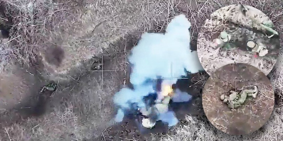 (VIDEO) Horor! Rusi upali u zasedu, dronovi ih dokrajčili! Pojavio se stravičan snimak sa fronta kod Avdejevke!