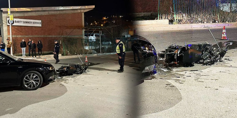 Motociklista (16) povređen u Novom Pazaru! Na njega naleteo automobil (FOTO/VIDEO)