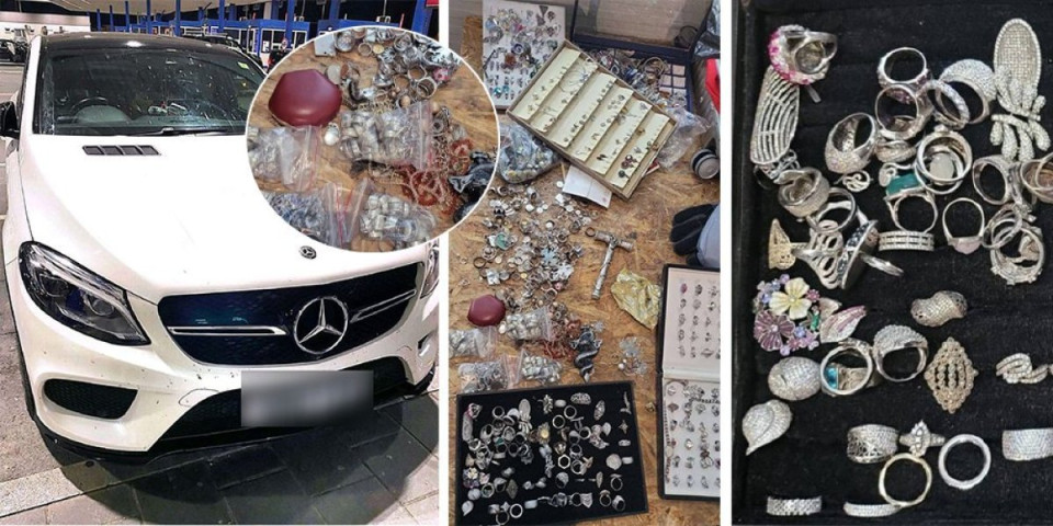 Zaplenjeno više od pet kilograma nakita: Vozač zaustavljen na Batrovcima