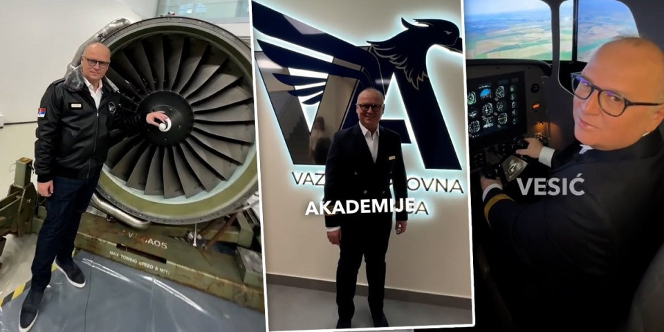 "Poštovani putnici, govori vam vaš kapetan Goran Vesić": Ministar objavio snimak iz simulatora letenja (VIDEO)