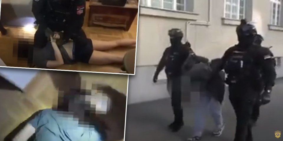Snimak hapšenja pedofila! "Dole, bre, ruke na leđa"
