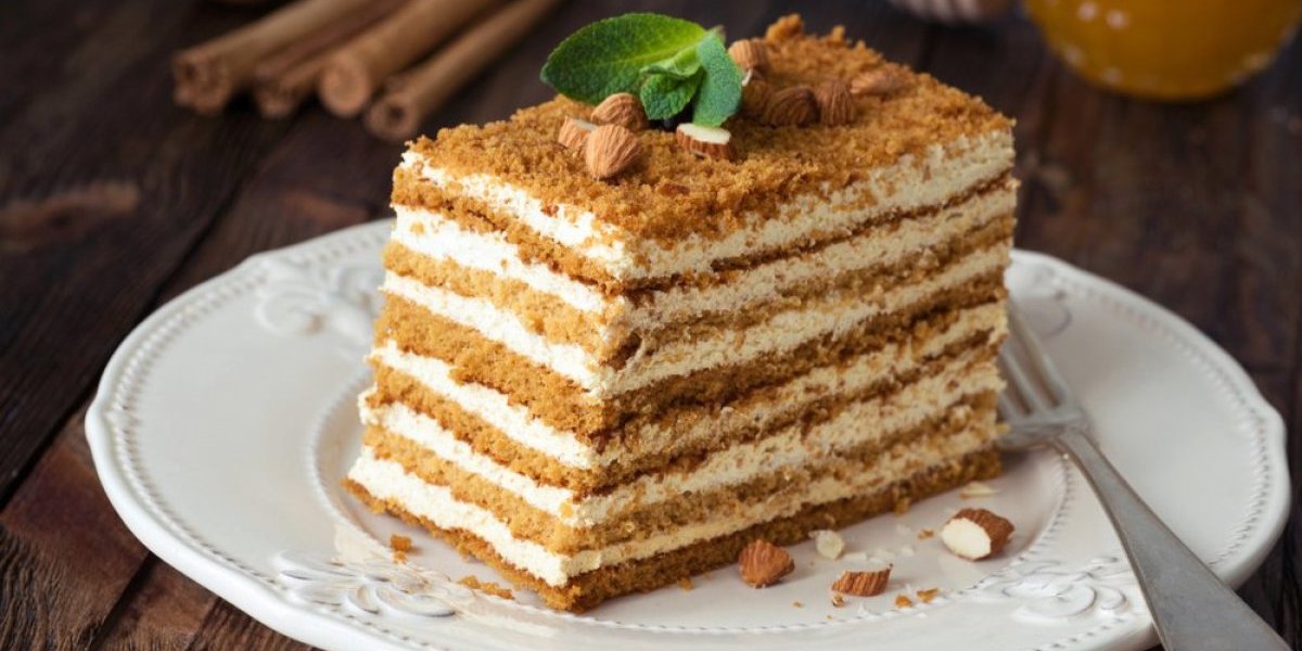 Ruska medovik torta za početnike! Brzo, lako, može da je napravi svako