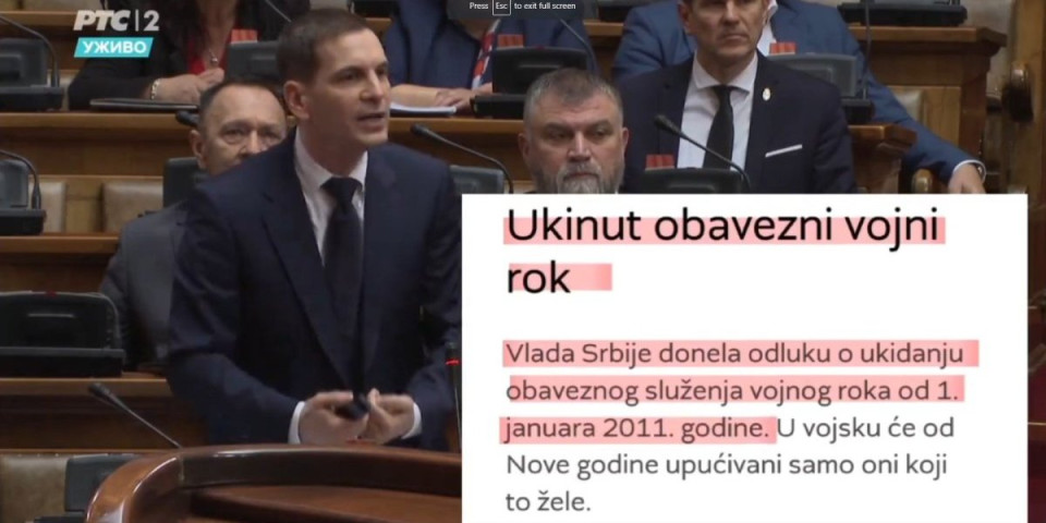 Gde ti je obraz? Ukinuo obavezni vojni rok, a napada Vučića zato što ga još nije vratio!