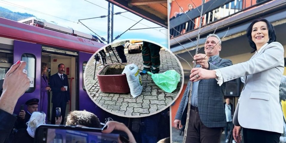 (VIDEO) Era kulture može da počne! U Užice stigao "voz kulture" iz Čačka! Zasađena i čačanska rodna!