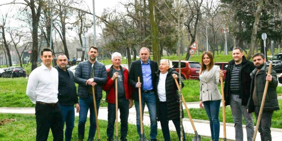 Novi platani za Savski venac: Sadnjom drveća na zelenim površinama u naselju Stjepan Filipović obeležen je Svetski dan šuma