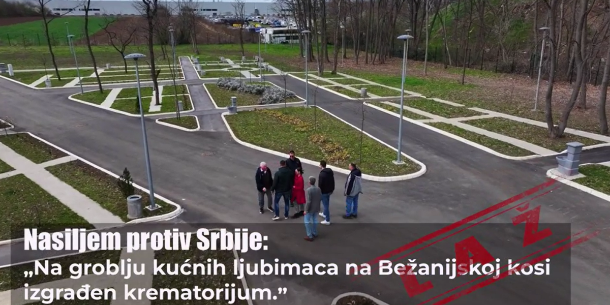 Lažima protiv Srbije uznemirili meštane Bežanijske kose: Na groblju kućnih ljubimaca ne postoji krematorijum!