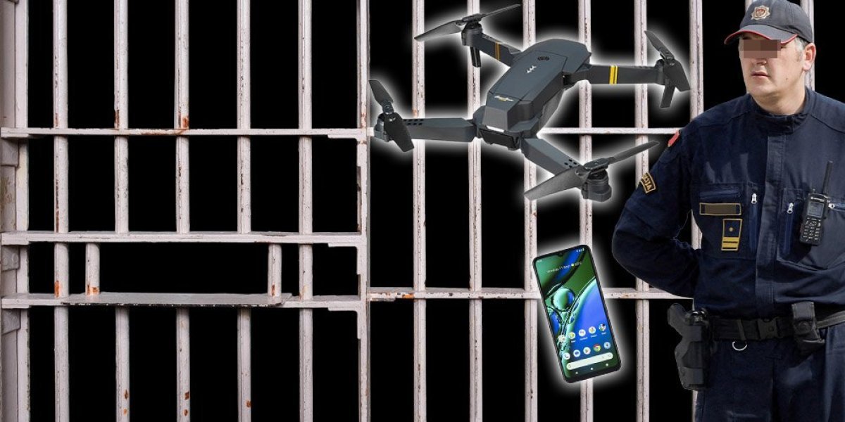Oboren dron iznad zatvora u Spužu! Filmski pokušaj dostave mobilnih telefona osuđenicima