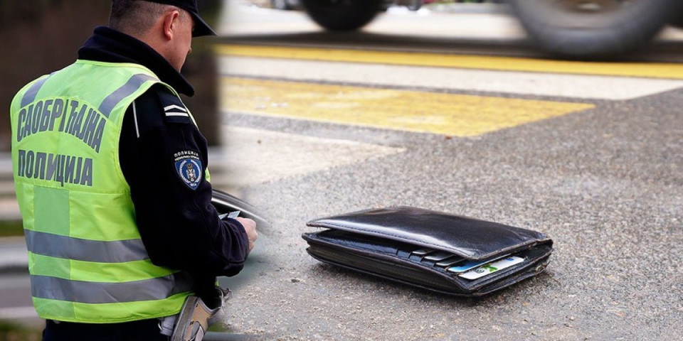 Saobraćajni policajci na pešačkom našli novčanik pun keša: Mole da se javi vlasnik