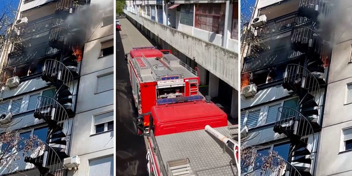 (FOTO) DIM KULJA! Požar na Paliluli, vatrogasci kod hale "Pionir"!