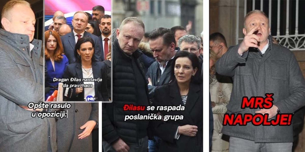 Đilasu se raspada poslanička grupa! Pogledajte opšte rasulo u tajkunskoj opoziciji (VIDEO)