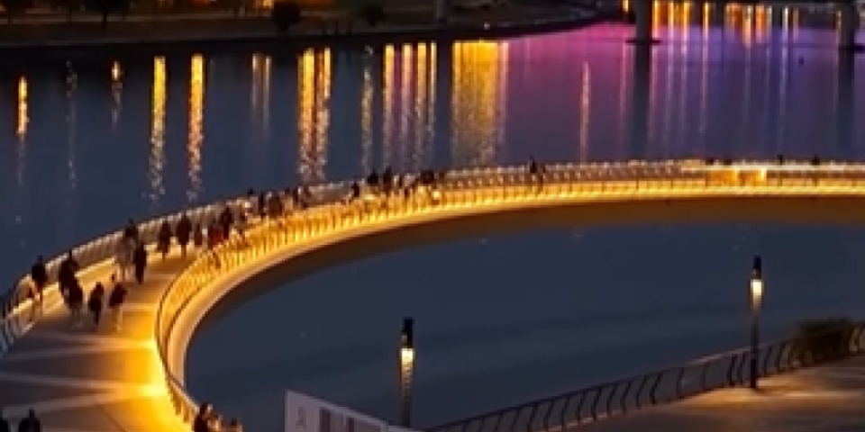 Pogled koji oduzima dah! Otvoren pešački mostić na Savskom šetalištu (VIDEO)
