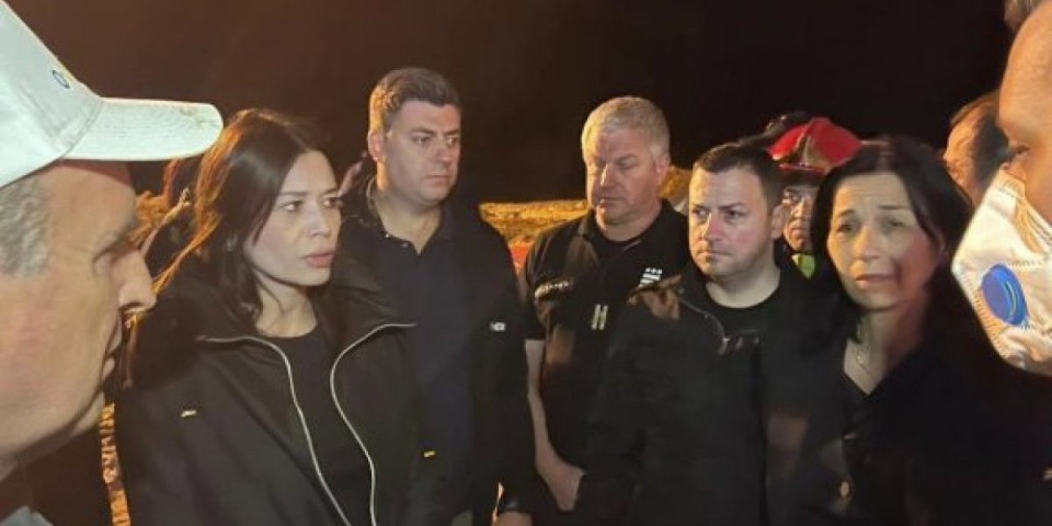 Potpredsednica Vujović sinoć u Užicu: Uverila sam se da se sve čini da se požar što pre lokalizuje i ugasi