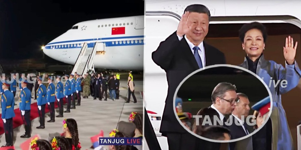 Si Đinping započeo dvodnevnu posetu Srbiji! Predsednik Vučić ga spektakularno dočekao na aerodromu (FOTO/VIDEO)