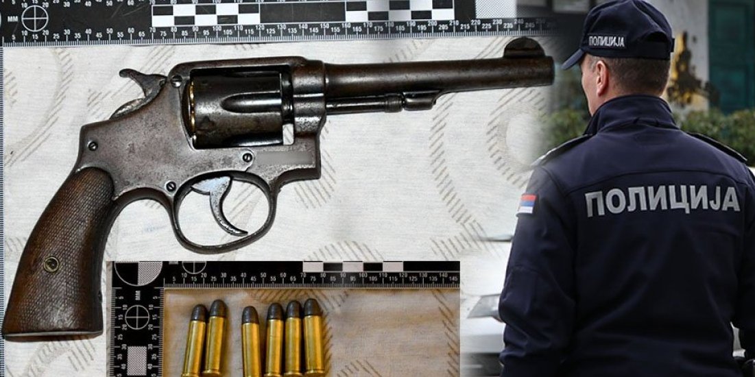 Policija zaplenila revolver i municiju: Uhapšen muškarac u Kragujevcu