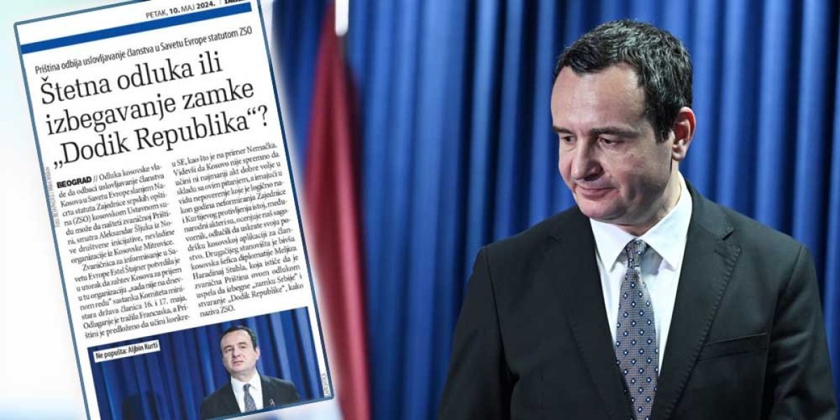 Nezapamćen skandal! Pogledajte kako tajkunski Danas nastavlja kampanju za Kurtija i protiv ZSO, vređajući i Republiku Srpsku i Srbe!