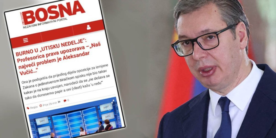 "Samo da opozicija smeni Vučića i biće nam lakše!" Novi sramni udar islamističke Slobodne Bosne, on im je najveći trn u oku! (FOTO)