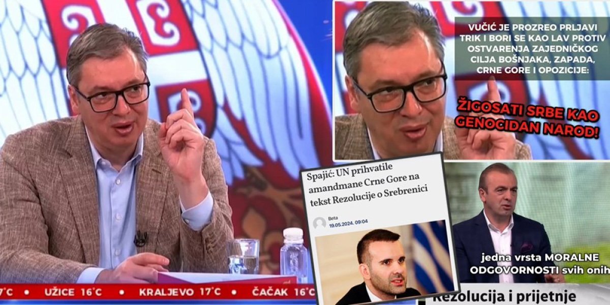 Vučić raskrinkao prljavu igru! Bošnjaci, Zapad i Crna Gora imaju zajednički cilj (VIDEO)