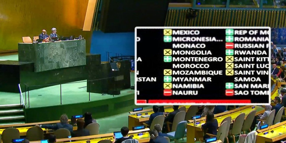 Crna Goro obraz ti crn! Predstavnik Podgorice u UN glasao za sramnu rezoluciju o Srebrenici