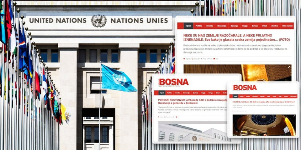 Ovakve gadosti još niste videli! Ekstremistička "Slobodna Bosna" likuje zbog glasanja u UN: Bizarnim naslovima slave Pirovu pobedu (FOTO)