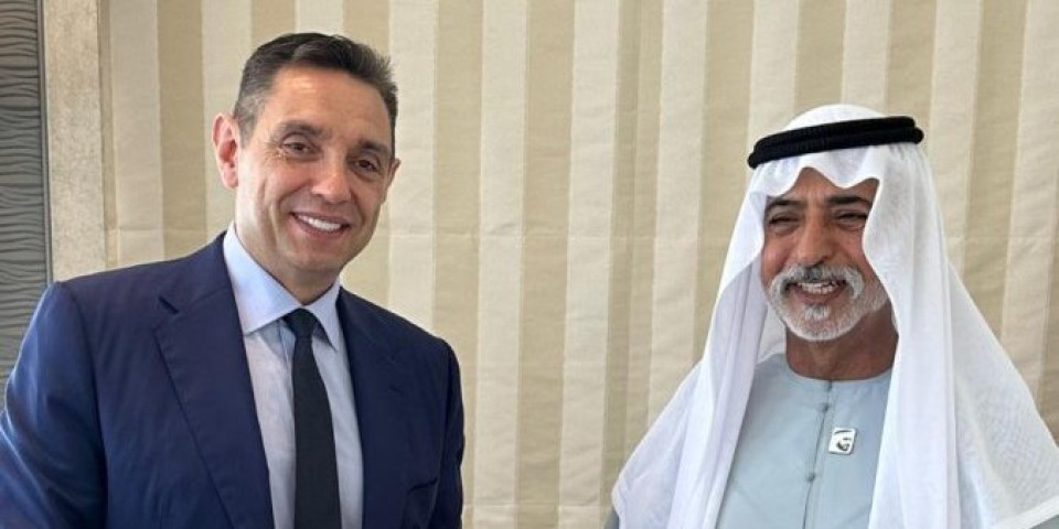 Vulin sa šeikom Nahjanom bin Mubarakom Al Nahjanom: Srbija mnogo ceni potez UAE