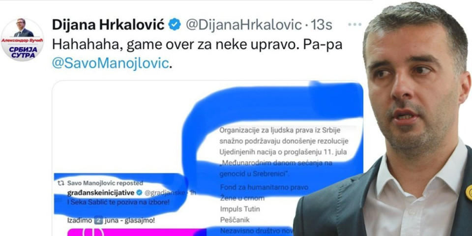 SVE JASNO! Sava Manojlovića podržavaju oni koji bi da sve Srbe osude za genocid!