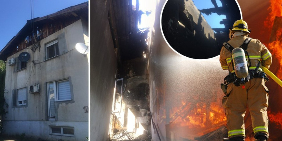 Zapalio se stan u Sremskoj Mitrovici! Vatrogasci gase požar na drugom spratu zgrade