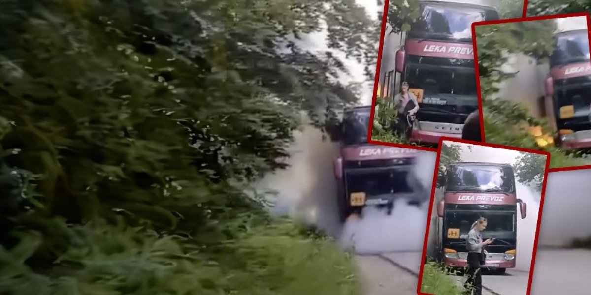 Novi detalji požara kod Vrnjačke banje! Poznato kako se autobus zapalio (VIDEO)