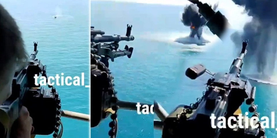 Dramatičan snimak ruskog mitraljesca iznad Crnog mora! Iz helikoptera primetio nešto na vodi, usledio haos! (VIDEO)