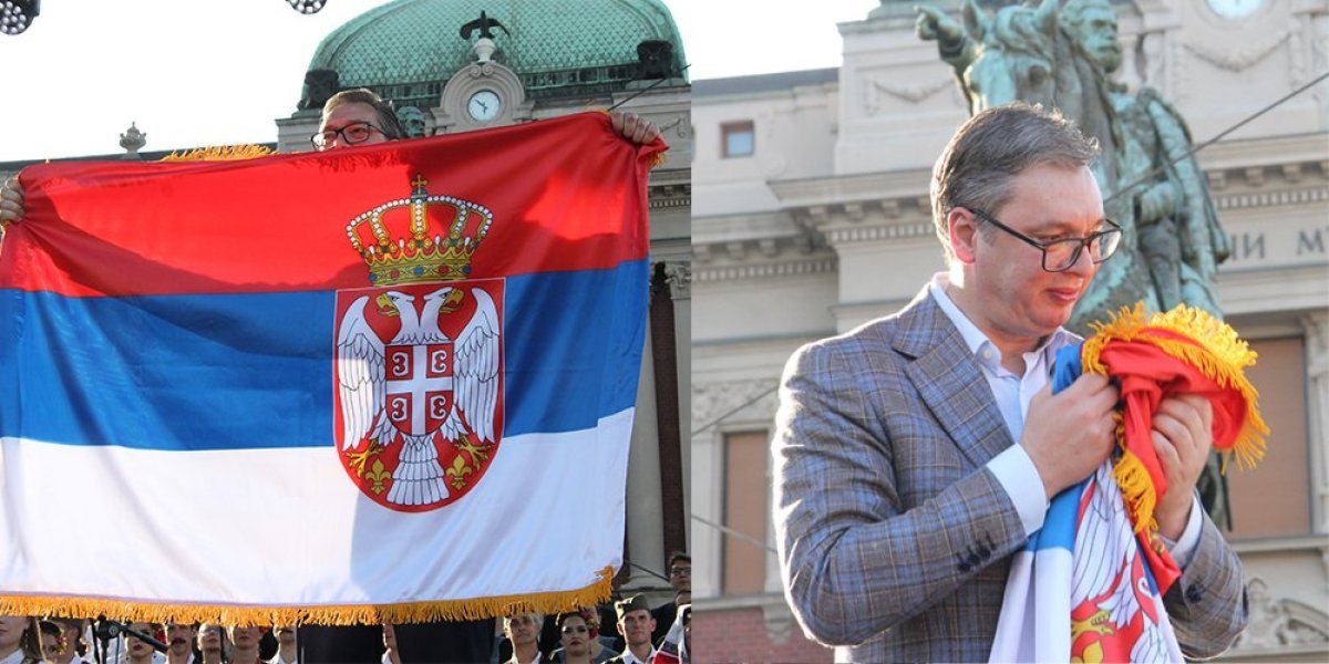 Vučić raširio zastavu Srbije iz UN: Sanjao sam je danima i noćima, znao koliko vredi