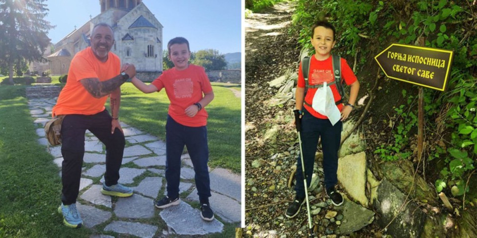 Mali Dušan očitao lekciju iz humanosti celom svetu! Devetogodišnjak hodočastio više od 20 kilometara za malog Ogija! (FOTO)