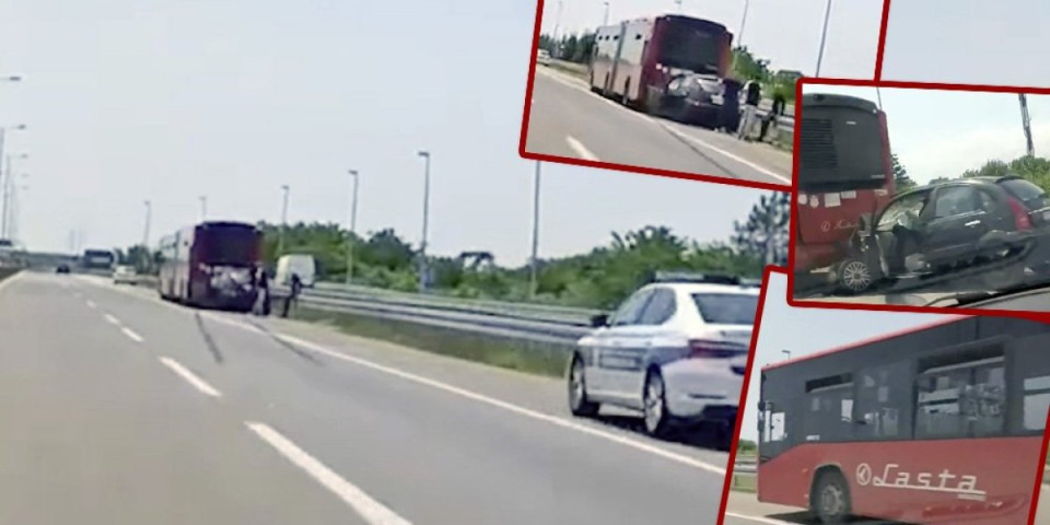 Ozbiljan udes kod Orlovače! Zakucao se kolima u autobus (VIDEO)