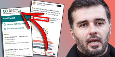 Savo Manojlović, lider pokreta "Kreni - promeni", umislio je da može prevarom i dalje uzima ogromne pare od Rokfelera i da to sakrije. Ne može, provaljen je.