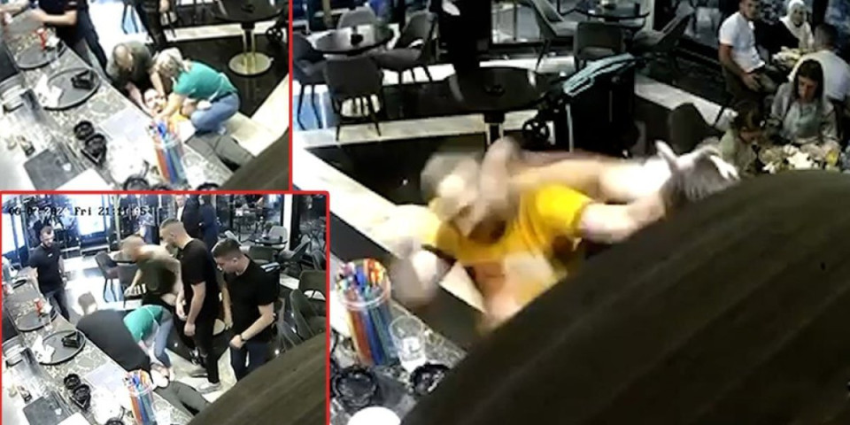 Nokautirao kolegu, ovaj pao kao klada! Žestok obračun konobara u prepunom restoranu u Novom Pazaru (VIDEO)