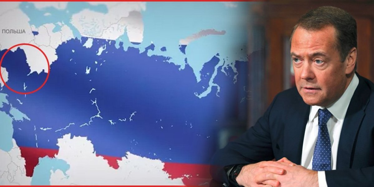 (VIDEO) Medvedev objavio novu mapu Rusije! Zapadu se ledi krv u žilama: Da li je ovo Putinov konačni cilj?!