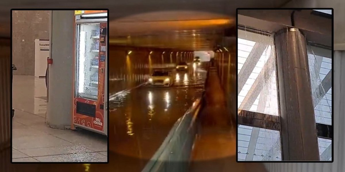 (VIDEO) Potop vuče aerodrom u vodu! Sliva se i sa plafona, sve paralisano, ovo će oterati britanske tursite?!