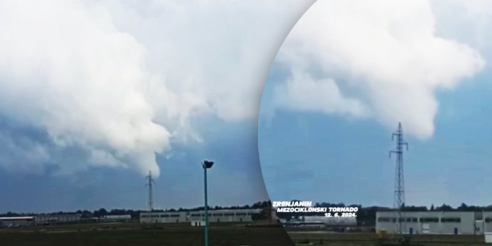 Snimljen tornado kod Zrenjanina! Ovako izgleda zastrašujući prizor nastao iz superćelije (VIDEO)